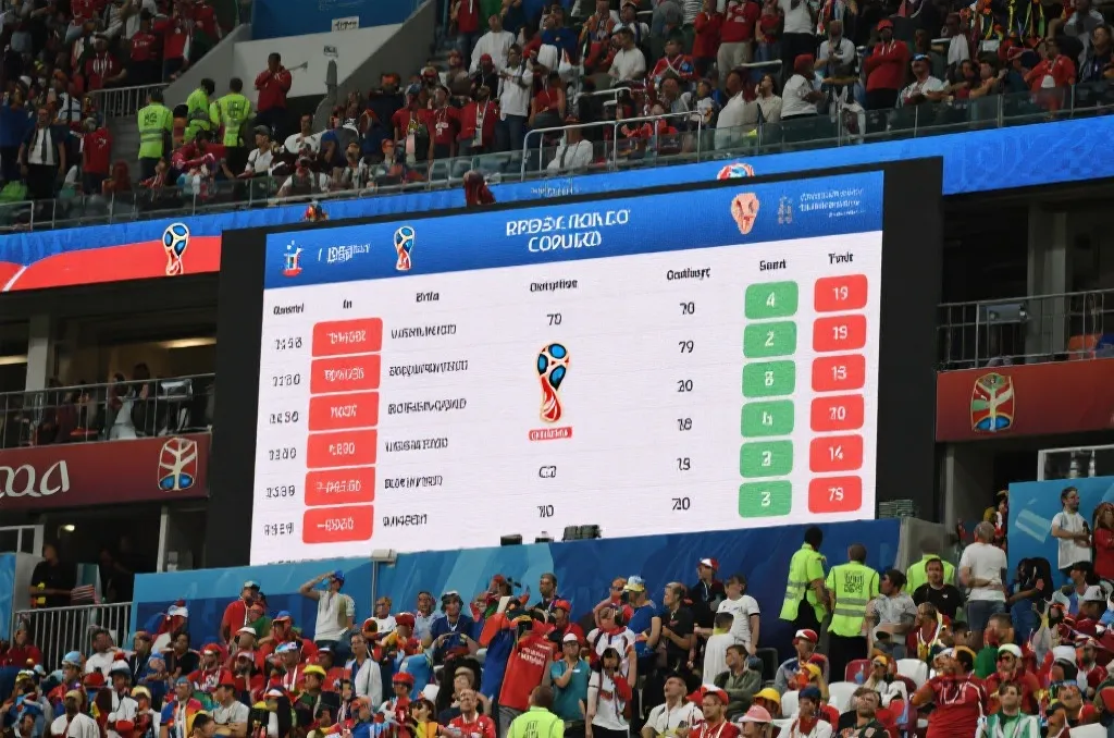 2026世界杯小组赛积分更新现场,球迷关注积分榜变化